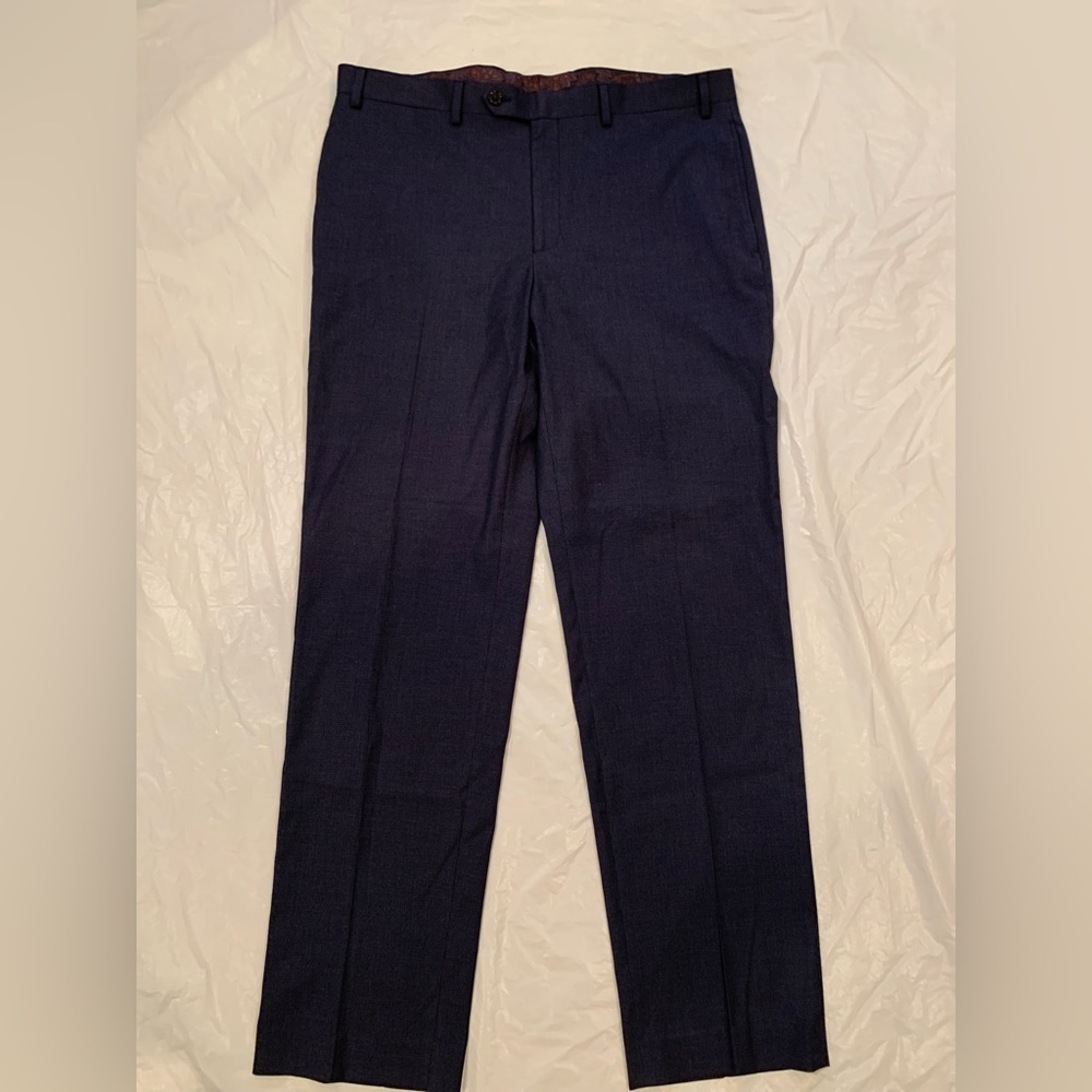 Lauren Ralph Lauren Dress Pants Men's Size 36x32 Navy Flat Front